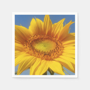 Gele zonnebloem servet