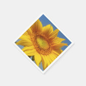 Gele zonnebloem servet (Hoek)