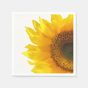 gele zonnebloem servet