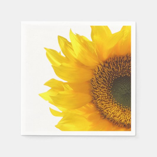 gele zonnebloem servet (Voorkant)