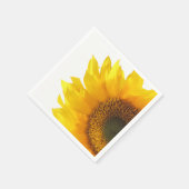 gele zonnebloem servet (Hoek)