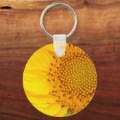 Gele zonnebloem sleutelhanger (Voorkant)