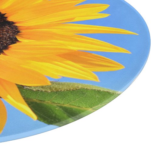 Gele Zonnebloem Snijplank (Hoek)