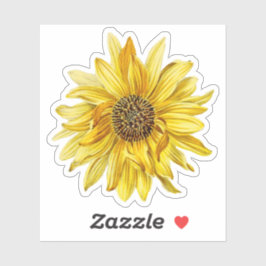  Gele Zonnebloem Sticker
