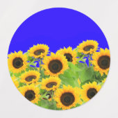 Gele Zonnebloem Stickers (Design 2)