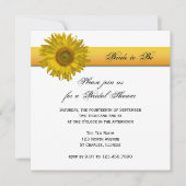 Gele zonnebloem Stripe Vrijgezellenfeest Kaart (Voorkant)