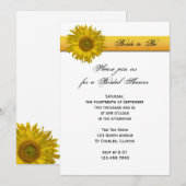 Gele zonnebloem Stripe Vrijgezellenfeest Kaart (Voorkant / Achterkant)