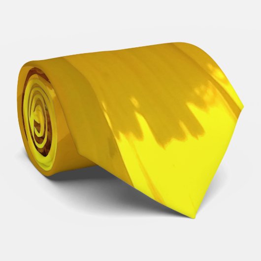 Gele zonnebloem stropdas (Opgerold)