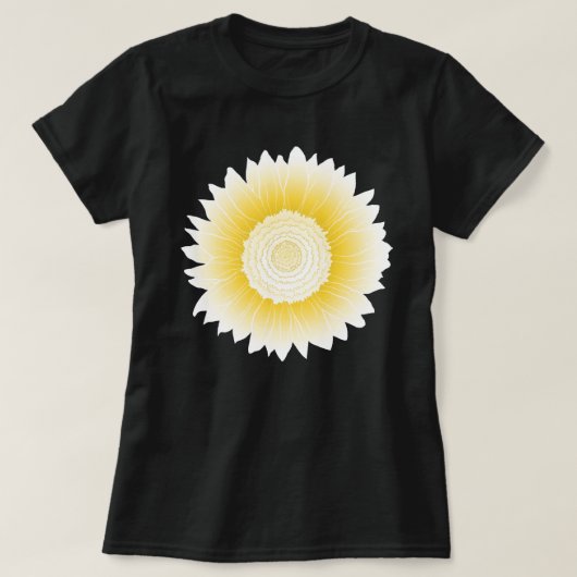 gele zonnebloem t-shirt (Design voorkant)