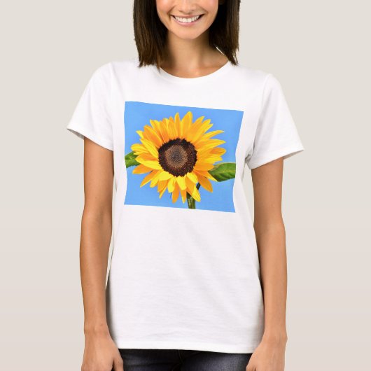 Gele zonnebloem T-Shirt (Voorkant)