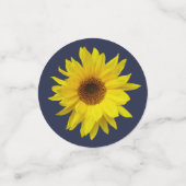 Gele Zonnebloem Tafel Confetti (Kleine voorkant)