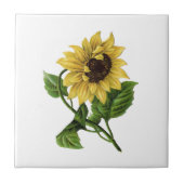 gele zonnebloem tegeltje (Voorkant)
