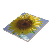 Gele zonnebloem tegeltje (Zijkant)