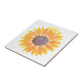 Gele zonnebloem tegeltje (Zijkant)