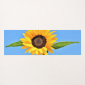 Gele zonnebloem tegen de zon op Blue Sky Yoga Mat (Achterkant (horizontaal))