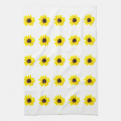 Gele zonnebloem theedoek (Verticaal)