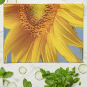 Gele zonnebloem theedoek (Gevouwen)