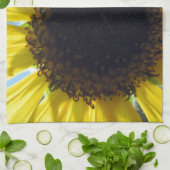 Gele zonnebloem theedoek (Gevouwen)