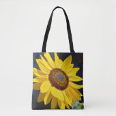 Gele zonnebloem tote bag (Voorkant)