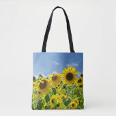 Gele zonnebloem tote bag (Voorkant)