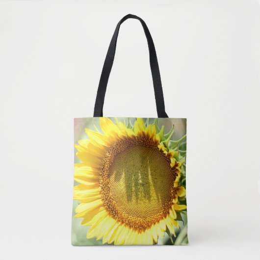 Gele zonnebloem tote bag (Voorkant)