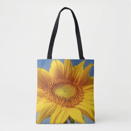 Gele zonnebloem tote bag (Voorkant)