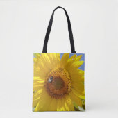 Gele zonnebloem tote bag (Voorkant)