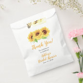Gele zonnebloem Vrijgezellenfeest Dank u wel Bedankzakje (Gezegeld)