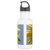 Gele zonnebloem waterfles (Achterkant)