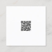 Gele zonnebloem Waterverf Florist Vierkante Visitekaartje (Achterkant)