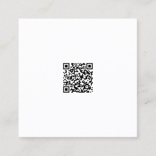 Gele zonnebloem Waterverf Florist Vierkante Visitekaartje (Achterkant)