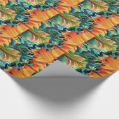 Gele zonnebloem waterverf, origineel kunstschilder cadeaupapier (Hoek)