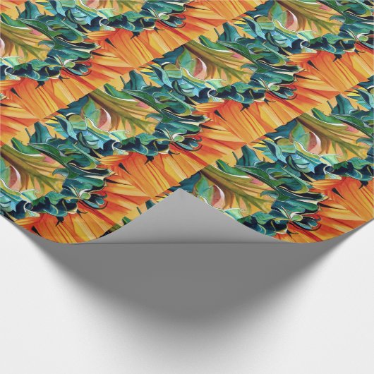 Gele zonnebloem waterverf, origineel kunstschilder cadeaupapier (Hoek)