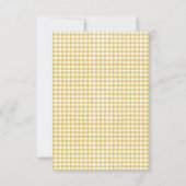 Gele Zonnebloem Waterverf Weddenschap RSVP Kaartje (Achterkant)