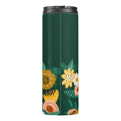  Gele Zonnebloem Wilde bloemen en Butterflies Thermosbeker (Achterkant)