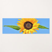 Gele Zonnebloem Yoga Mat Blauwe Hemel (Voorkant (horizontaal))