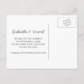 Gele Zonnebloem Zombruiloft Aankondigingskaart (Achterkant)