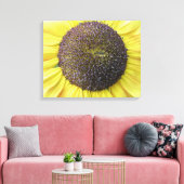 Gele zonnebloemcanvas afdrukken (Insitu (Woonkamer))