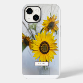 Gele zonnebloemen Aangepaste iPhone Case 14 Hoesje