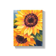 Gele Zonnebloemen | Aquarel Bloemenschildering