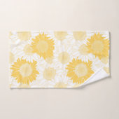 Gele zonnebloemen bad handdoek (Handdoek)