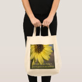 Gele zonnebloemen bedankt tote bag (Voorkant (product))