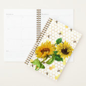 Gele Zonnebloemen Bijen Honeycomb Planner (Display)