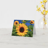 Gele zonnebloemen, blanco notiecard kaart (Gele Bloem)
