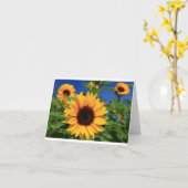 Gele zonnebloemen, blanco notiecard kaart (Gele Bloem)