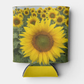 Gele zonnebloemen blikjeskoeler (Voorkant)