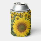 Gele zonnebloemen blikjeskoeler (Blikje Achterkant)