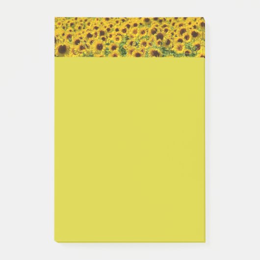 Gele zonnebloemen Botanische Floral Print Post-it® Notes (Voorkant)
