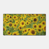 Gele zonnebloemen bureaumat (Voorkant)