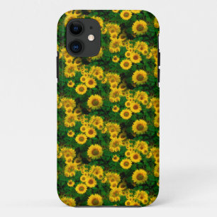 gele zonnebloemen Case-Mate iPhone case